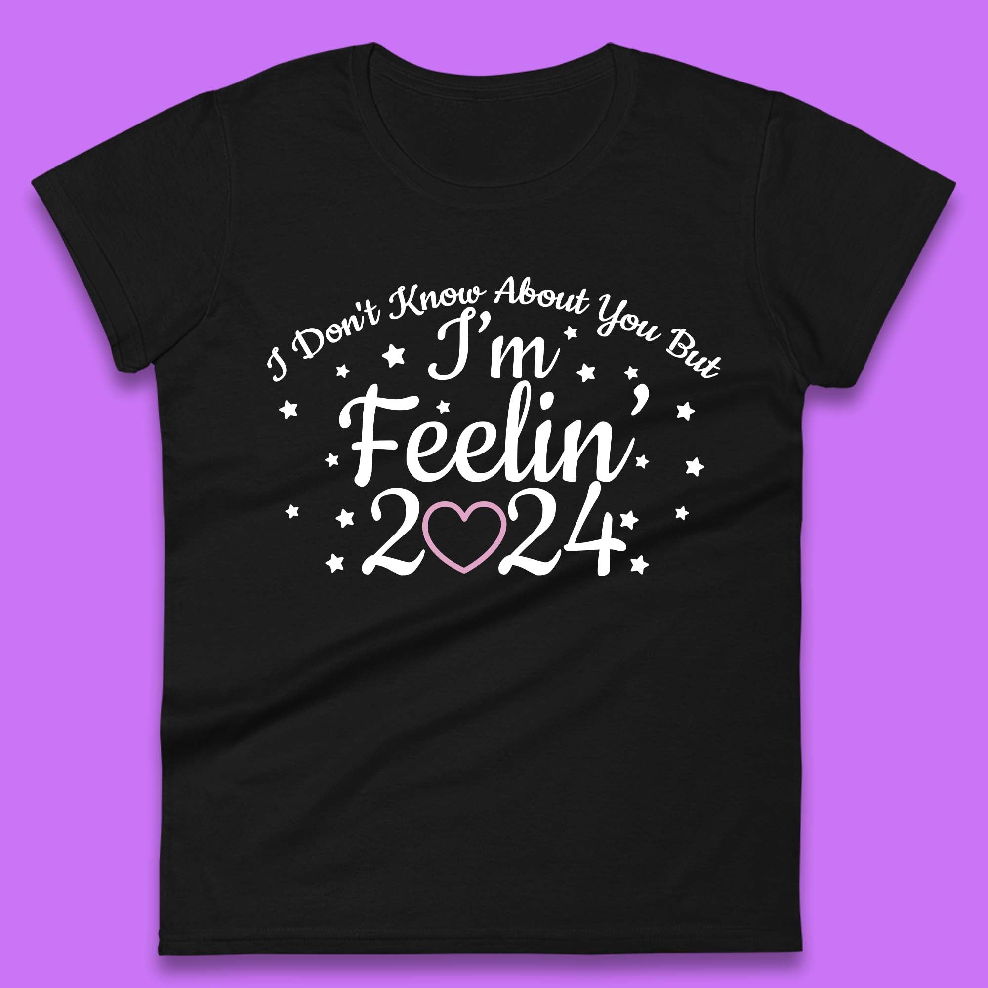 Feelin 2024 Womens T-Shirt Mens Tops Tees Unisex L