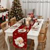 Elch Weihnachts-Tischläufer Weihnachtsmann Weihnachts-Tischdecke Neu Weihnachts-Tischflaggen-Abdeckung Heimdeko