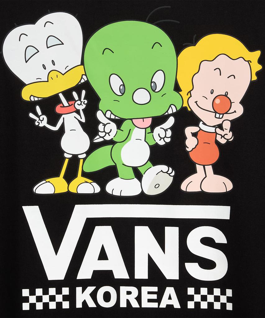VANS Dooly Korea Crew Short Sleeve T-Shirt - Black / Vn0012Pvblk1