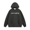 Unisex Oversized Hooded Sweatshirt With Letter Print Casual Streetwear Pullover Fall