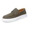 Men's Autumn Comfortable Slip-On Loafers: Breathable, Lightweight Cowhide Shoes with Thick Sole