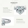 Modian 925 Sterling Silber Exquisite Funkelnde Herzen Cut CZ Romantische Marke Fingerring Für Frauen Aussage Hochzeit Schmuck