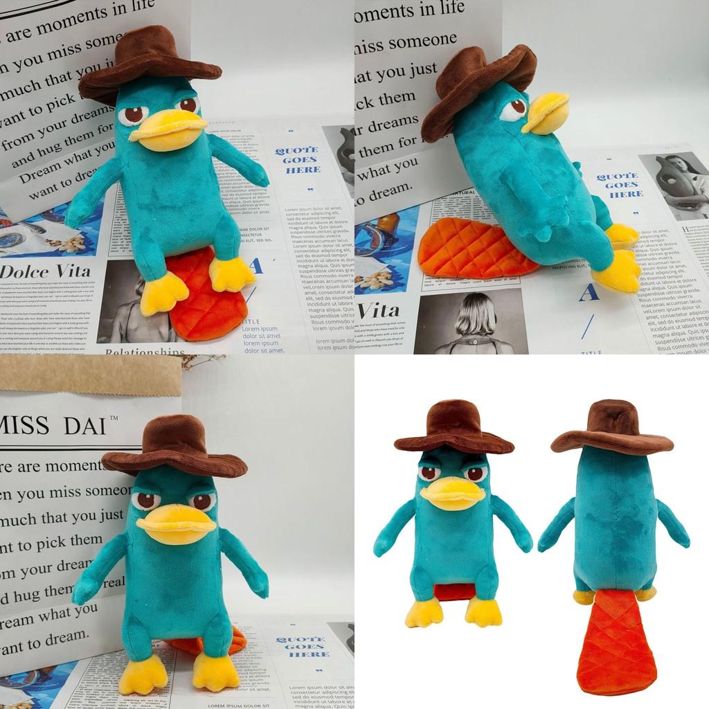9.8in Perry das Schnabeltier Plüschpuppe Weiches Stofftier Spielzeug Kinder Weihnachtsgeschenk