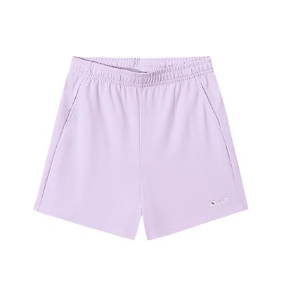 Comfortable Simple Versatile Solid Color Sports Five-Point Casual Shorts Women Shorts Purple 162527317-4