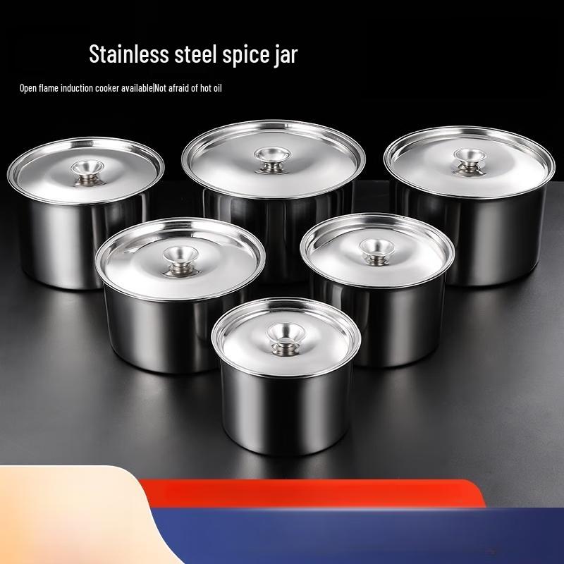 Stainless Steel Food Storage Jar with Lid