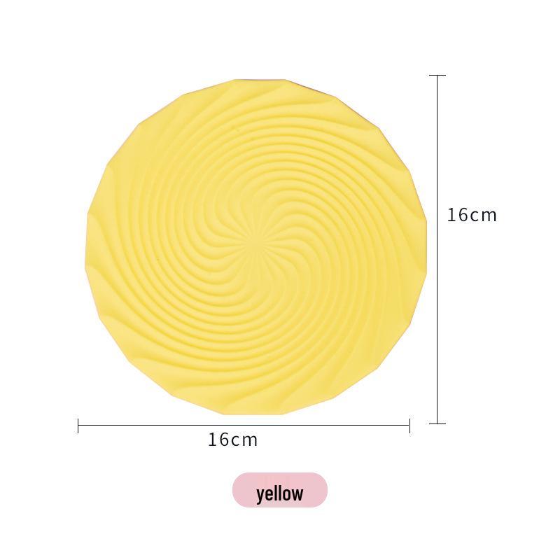 Suport de masă și coaster din silicon cu textură spiralată antiderapant – Suport de masă termorezistent