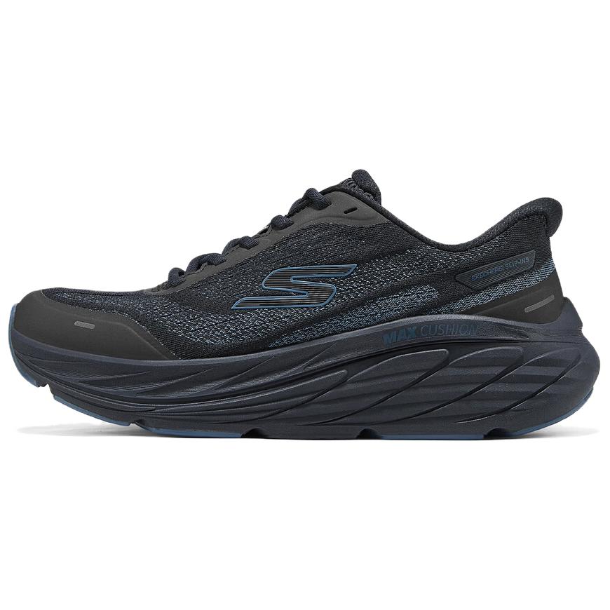 Skechers Go Run Comfortable Versatile Fabric Low-Top Running Shoes Women sneakers Blue Black 129723-DKNV 38
