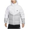 Nike Αθλητικά Ρούχα Storm-FIT Windrunner Color-Block Αδιάβροχο Μπουφάν με Κουκούλα Ανδρικά Εξωτερικά Ρούχα Λευκό DV1132-100