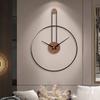 Creative Simple Wall Clock Retro Round Silent Hanging Watch Nordic Modern Living Room Office Wall Decorations Large Wall Clocks