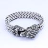 Special Stainless Steel Woven Chain Viking Rune Wolf Head Bird Head Snake Logo Bracelet