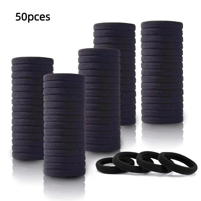 

50Pcs Diameter 4cm Nylon High Elasticity Hair Bands Bows 4cm Soft Stretchy Nylon Headbands DIY Accessory For Newborn Baby Girls
