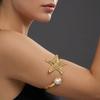 Pearl Starfish Open Armband Bangle Summer Armlet Bangle Upper Arm Cuff Bracelet  for Women Girls