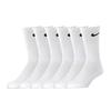 Nike Knee High Socks Unisex 6 Pack White Couple's SX7666-100