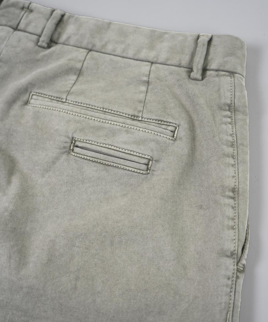 BIRBANTE Sondrio Stretch Satin Pants - Light Grey