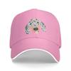 LOVE Blue Silver Dapple Dachshund Sausage Dog Baseball Cap Brand Man Cap Bobble Hat Ladies Men's