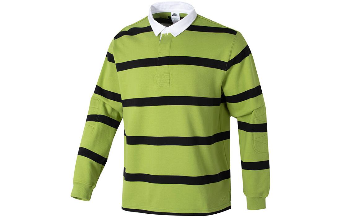 Nike Polo Shirts Men s Green Polo Collar Moderate Straight Fit FN3123-377 L