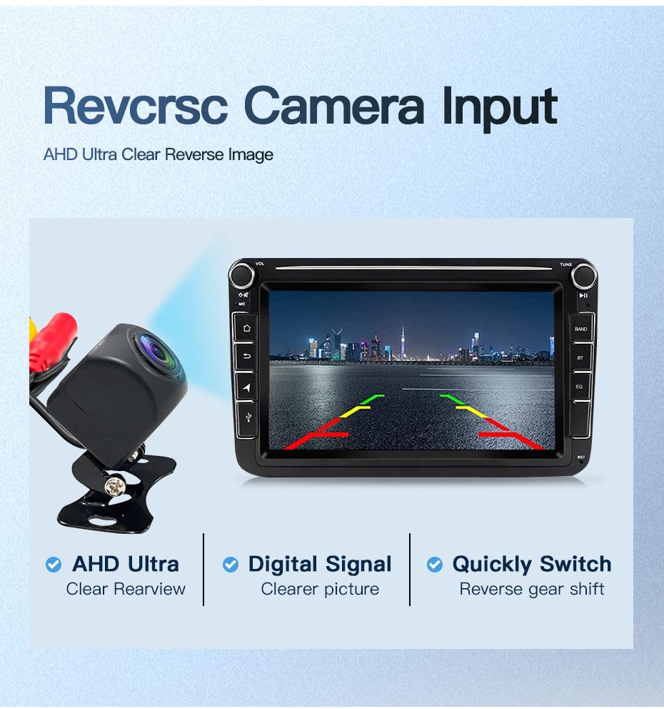 Fits VW Jetta, Passat, EOS, Caddy: Central Control, Navigation, Reverse Camera, Radio