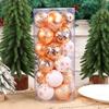 24pcs Shatterproof Painted Christmas Balls Pendant Christmas Tree Pendants  Holiday Party Ornament