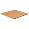 343031 vidaXL Dessus de table carré Marron clair70x70x2,5cm Bois chêne traité