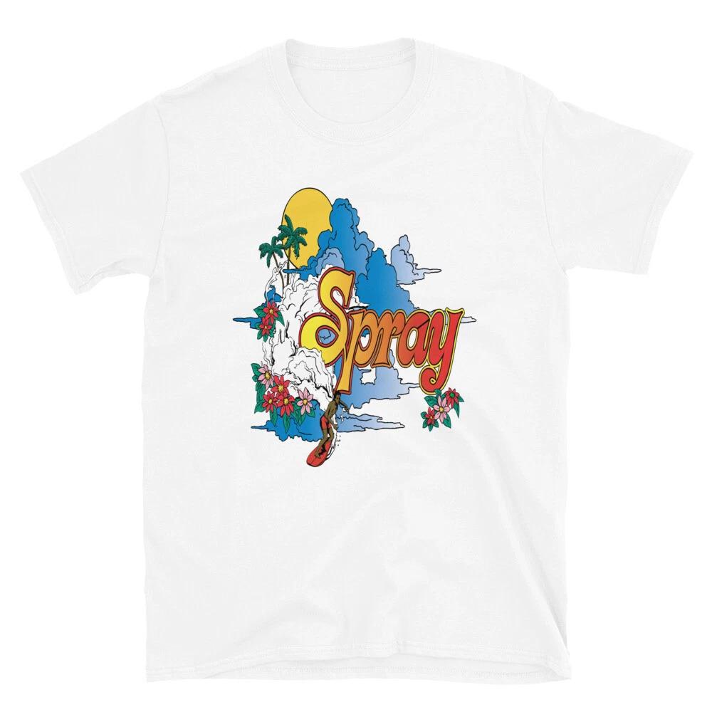Spray Ocean Surf Surfing Waves Vacation Getaway T-Shirt S