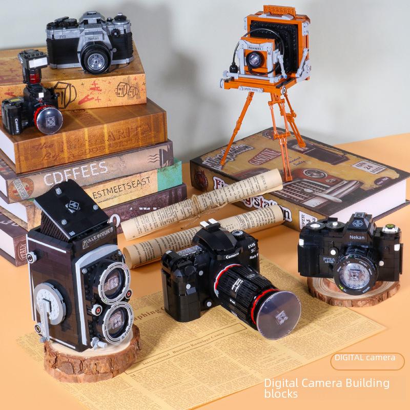 Zhegao Creative Camera Polaroid Model Building Blocks - DIY Puzzle Toy Ornament