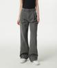 Woman Women'S One-Tuck Wide Denim Pants [Gray]