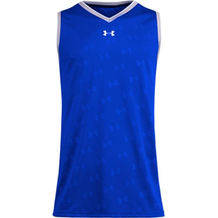 Under Armour Casual Sports Training Knit Basketball Vest Men Tops Royal-Blue 21500102-400