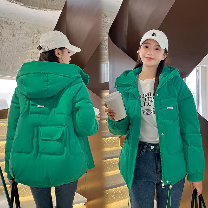 Hooded small  clothes women's new design sense niche coat winter down  jacket student  clothes
