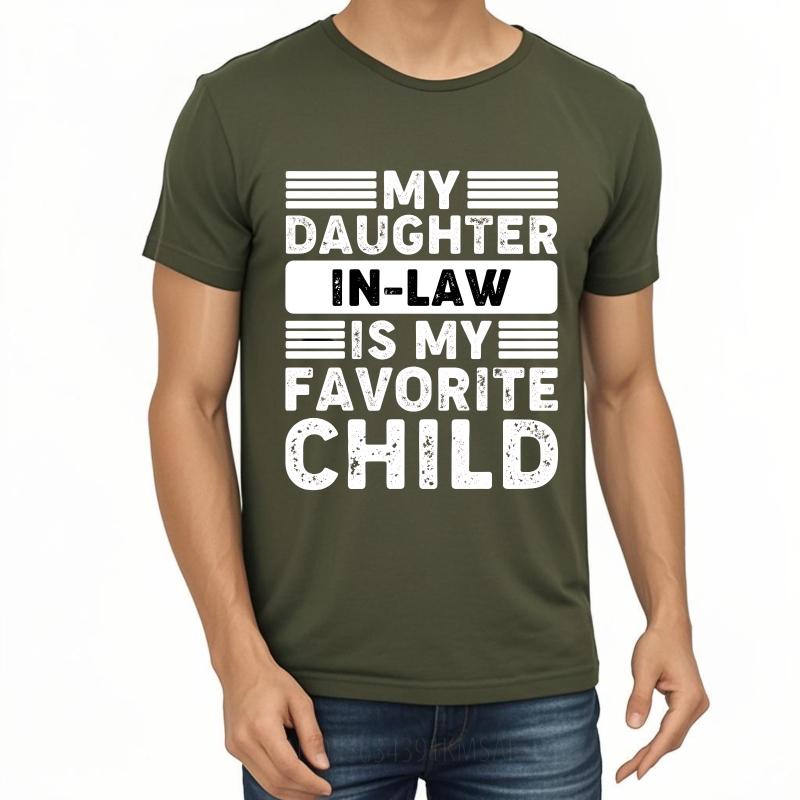 Anime Mann Sommer T-Shirt Meine Schwiegertochter Ist Mein Lieblingskind Kurzarm Neu Angekommen Rundhals Jungen Oberteile Marke T-Shirt