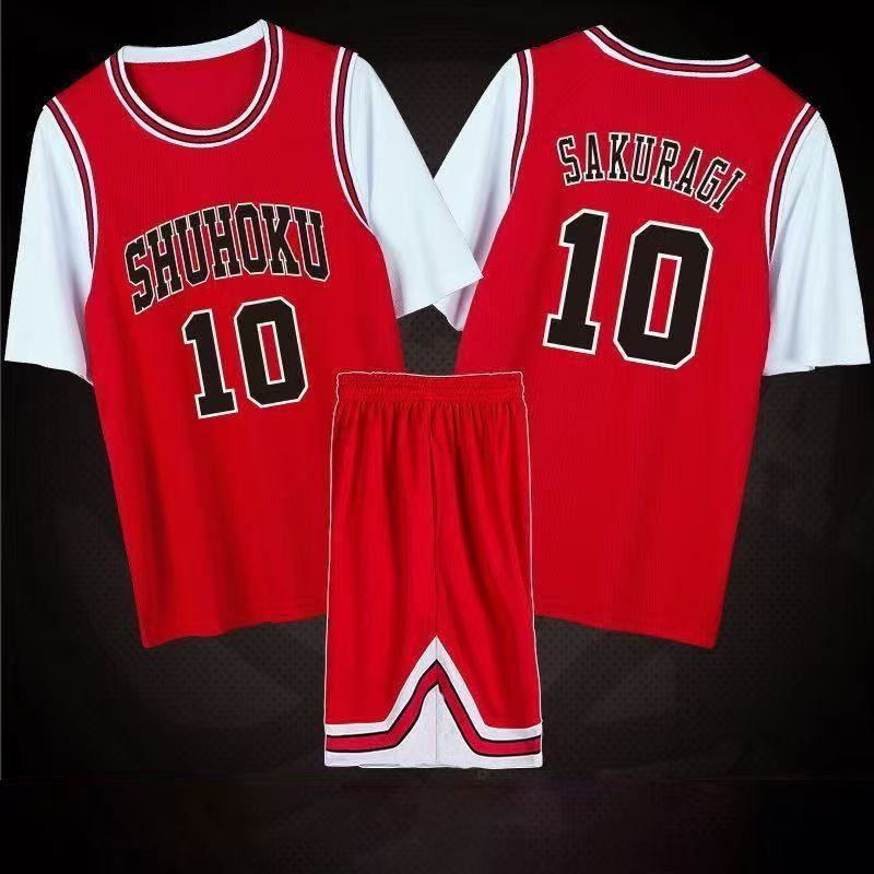 SLAM DUNK Jersey Sakuragi Blossom Road Liuchuan Maple Men's and Women's Short Sleeve Xiangbei Team Commemorative Basketball Suit Sports Suit