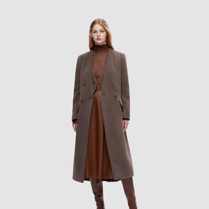 

ELLASSAY Faux Two-Piece Elegant Wool Blend Coat M