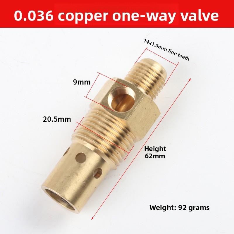Vertical Brass Check Valve for Belt Drive Air Compressor, Non-Return Valve, One-Way Valve