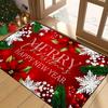 Christmas Carpet Festive Red Doormat Welcome Mat Outdoor Carpet Winter Rug For Bedroom Carpet For Live Room Home Dec