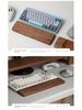 Black Walnut Solid Wood Keyboard & Mouse Wrist Rest Pad