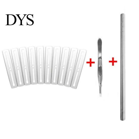 10 Stücke Klingen Magie Gravur Stift Rasierer Bart Haar Styling Trimmen Werkzeuge