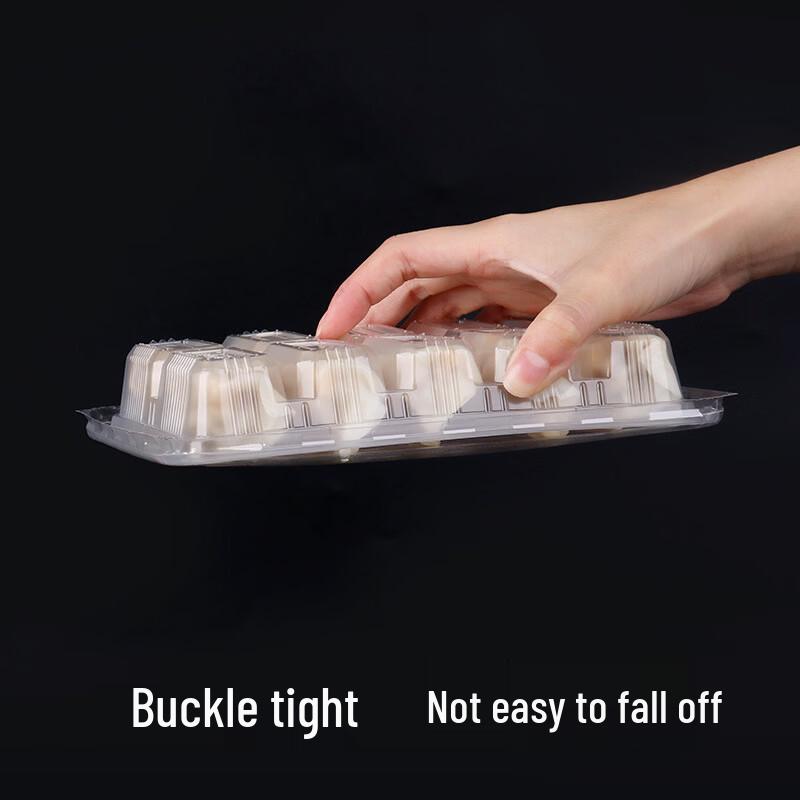 Disposable Multi-Grid Transparent Dumpling Container