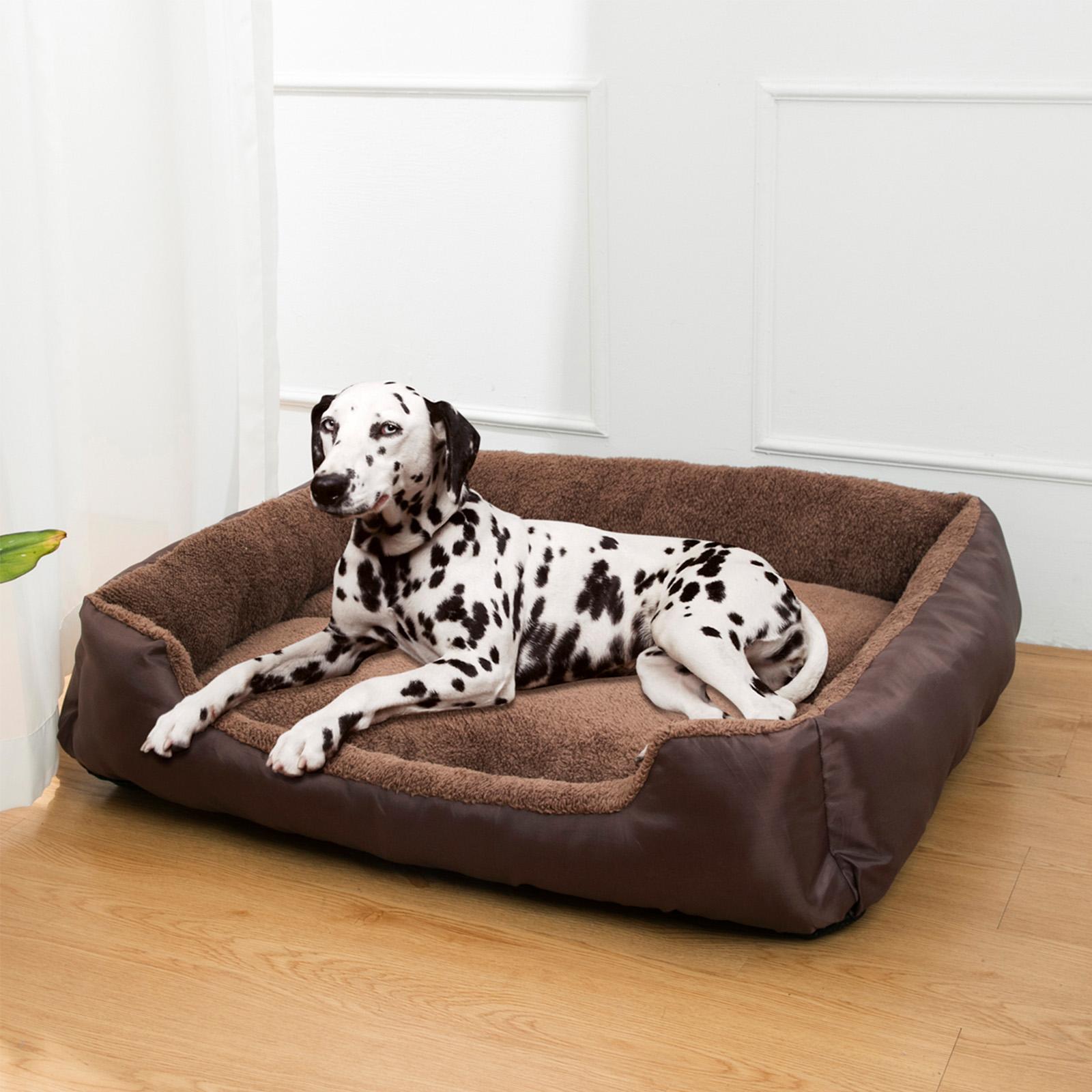 

Dog Sofa Pet Beds Supplies Puppy Accessories Blanket Bed Bad Large Small Mat Accessory Dogs Basket Pets Baskets Bedding Cushions M коричневый