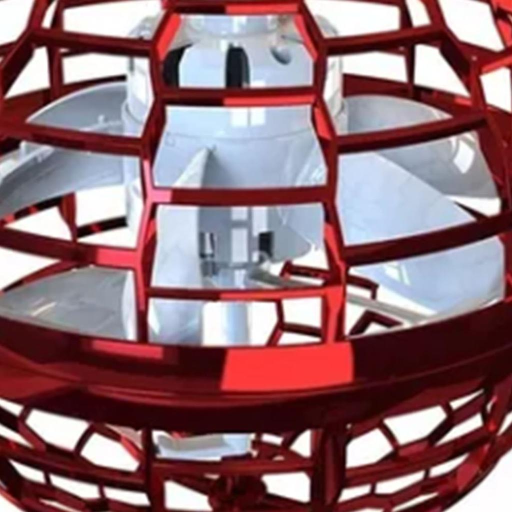 Flying Ball Toy Colorful Light USB Charging Intelligent Sensor Plastic Rotating Flying Ball Globe