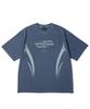 GAKKAI UNIONS Fluidity Pigment Short Sleeve T-Shirt Dive Blue