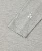 PANICALE Gray Basic Mock Neck Logo T-Shirt (Type B)