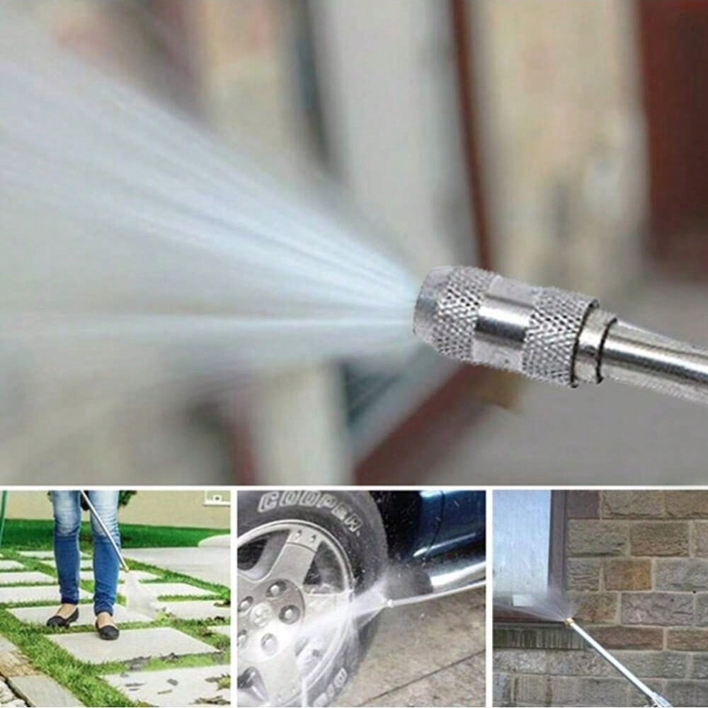 1PC High Pressure Car Wash Water Gun, Adjustable Atomization Nozzle for Car AC Cleaning, Plant Watering & Garden Watering