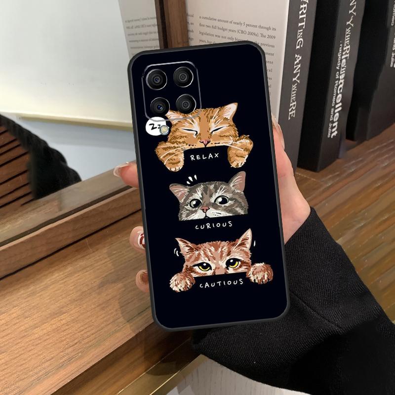 Lustige Katzen Kunst Hülle Für Samsung Galaxy M56 M16 M36 M33 M53 M13 M12 M32 M52 M20 M15 M55 M31 M14 M35 M34 M54