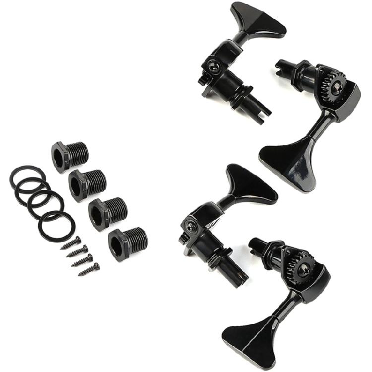Electric Bass Tuner Peg 4 String Bass Machine Head Knobs Replacement Open Gear Bass Tuning Pegs Bass Accessory