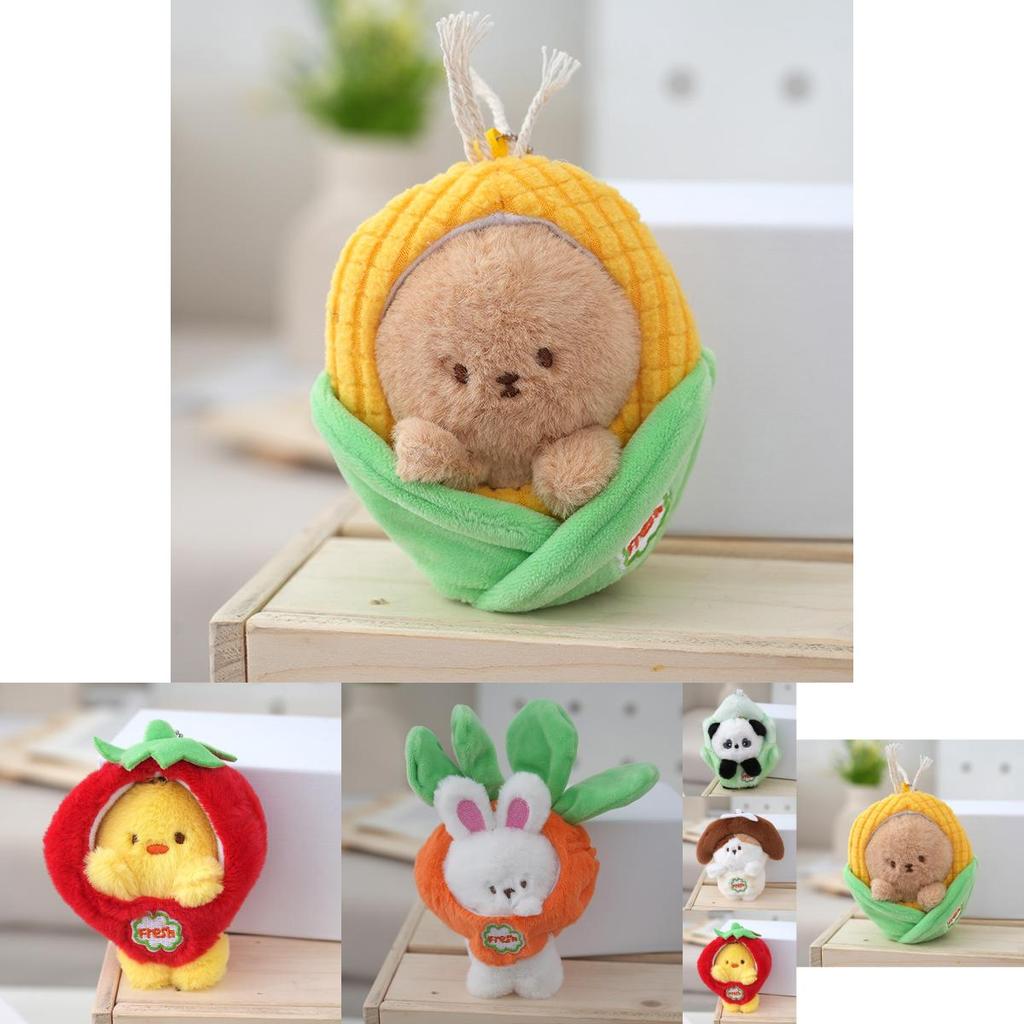 Adorable Strawberry Rabbit Plush Pillow Cute Stuffed Animal Toy For Kids