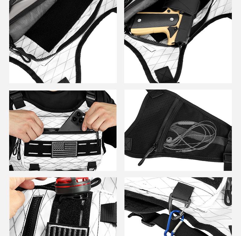 Taktische Brusttasche für Herren für Outdoor-Sport und Laufen