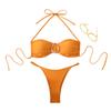 New Tube Top Bikini Swimsuit Multi-color High-waisted Bikini Bikini Split Swimsuit Female Conservative