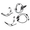 4×ABS Wheel Speed Sensor Front Rear Left Right For Toyota Highlander 2004-2007