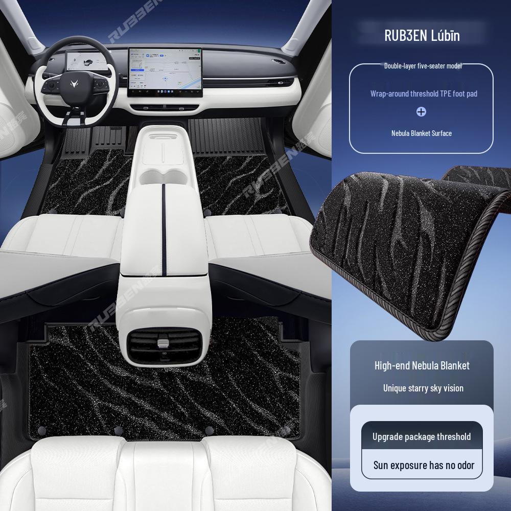Lubin Provides Comprehensive Interior Modification Accessories for the Geely T1/Alfa T5, Such As Door Sills and TPE Floor Mats.
