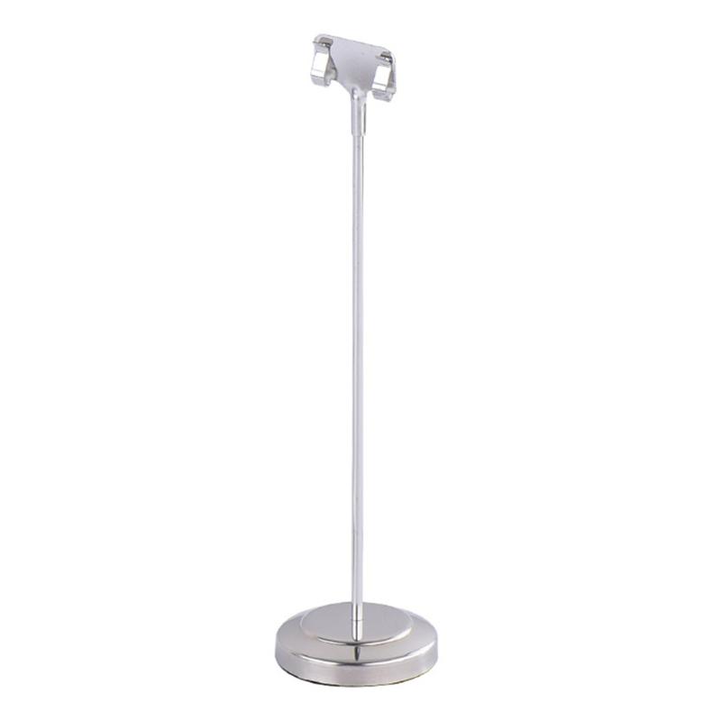 Porta Menu Rotondi in Acciaio Inossidabile Per Ristoranti ed Eventi Durevoli ed Eleganti Supporto per Cartellini in Metallo da 5 cm a 20 cm