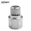 Wheel Lock Lug Heavy Duty and Reliable 32/16PT Hollow Car Anti Theft Wheel Lock Lug Nut Screw Removal Key for BMW